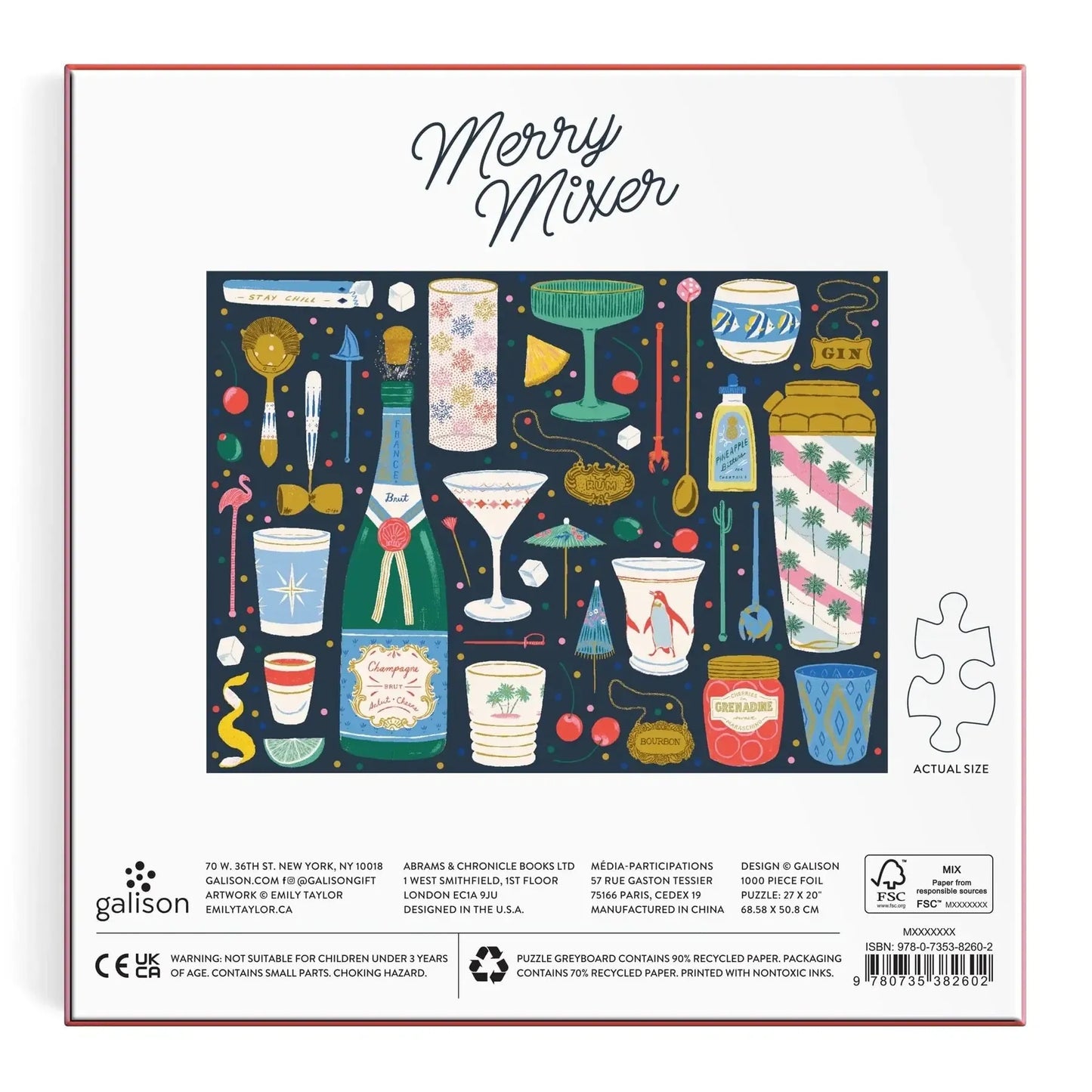 Chronicle - Foil Merry Mixer - 1000 Piece Puzzle (Galison)