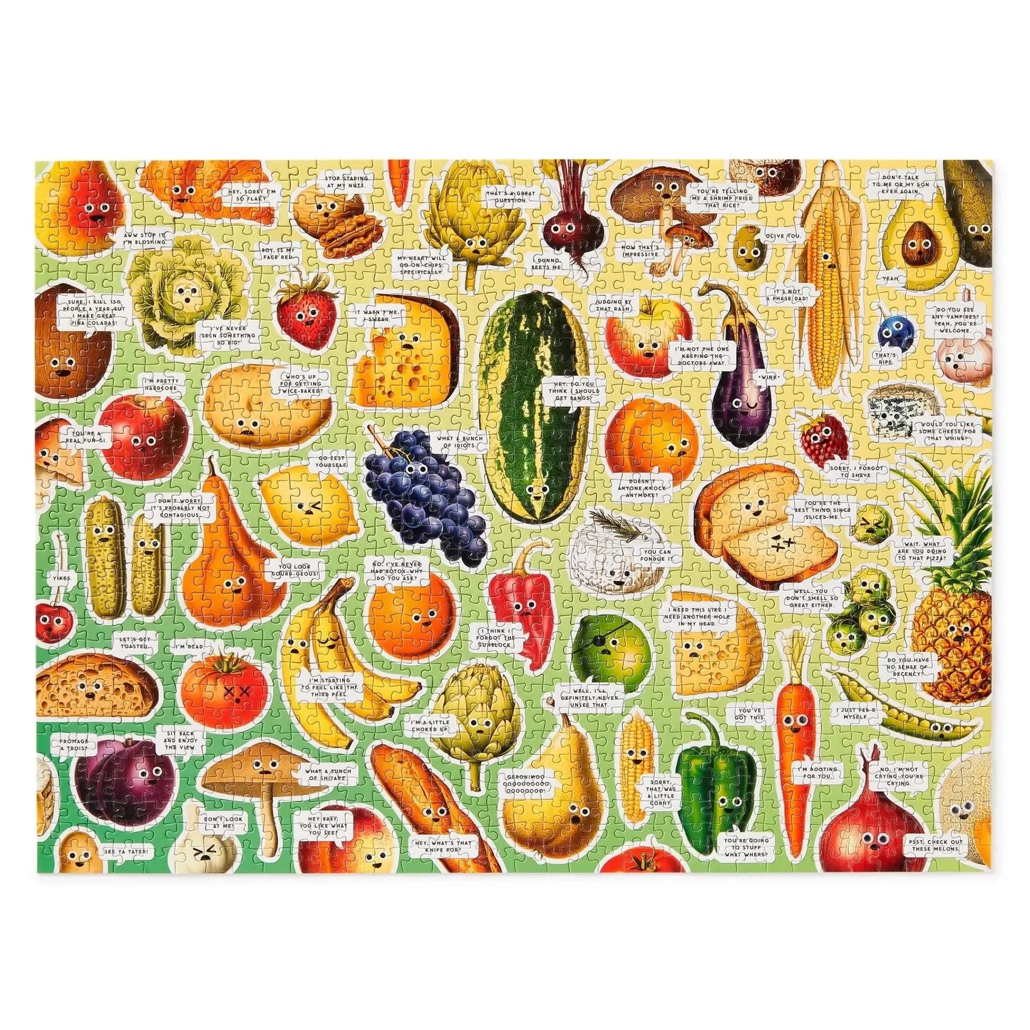 Chronicle - Googly Food 1000 Piece Puzzle (Brass Monkey)