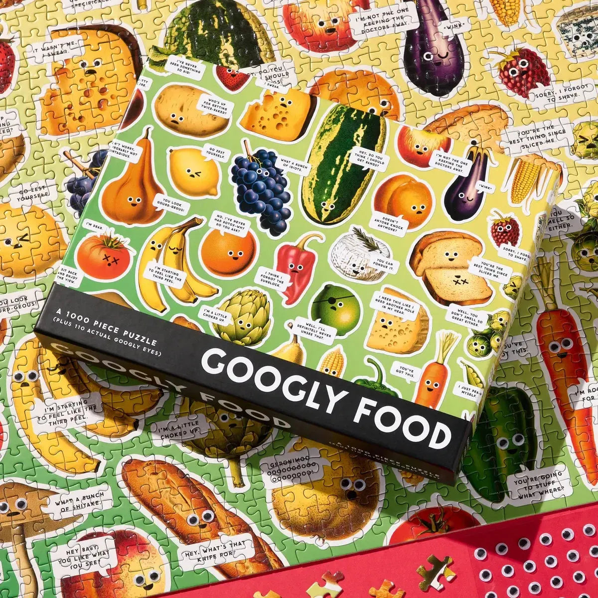 Chronicle - Googly Food 1000 Piece Puzzle (Brass Monkey)