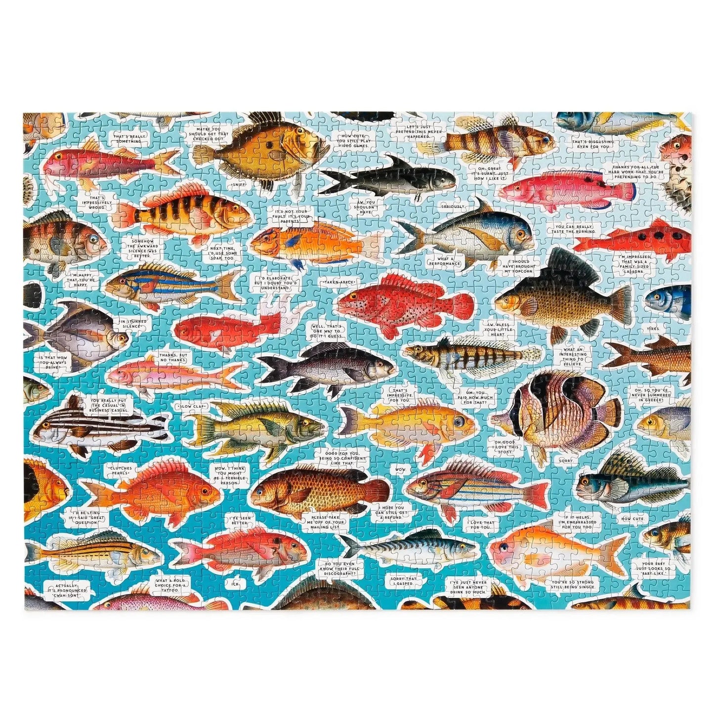 Chronicle - Judgy Fish 1000 Piece Puzzle (Brass Monkey)