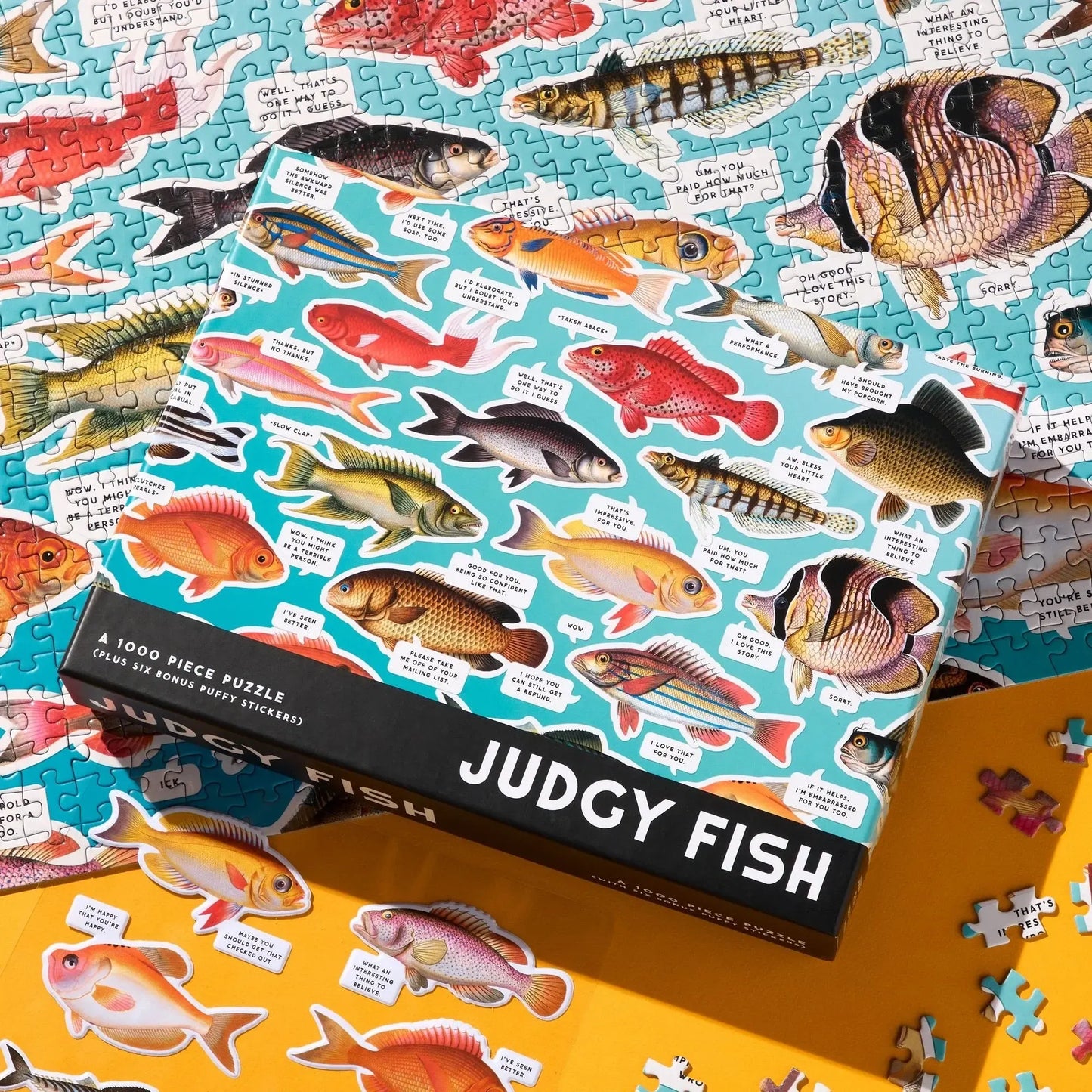 Chronicle - Judgy Fish 1000 Piece Puzzle (Brass Monkey)