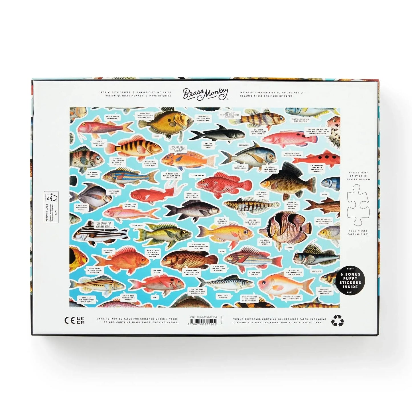 Chronicle - Judgy Fish 1000 Piece Puzzle (Brass Monkey)