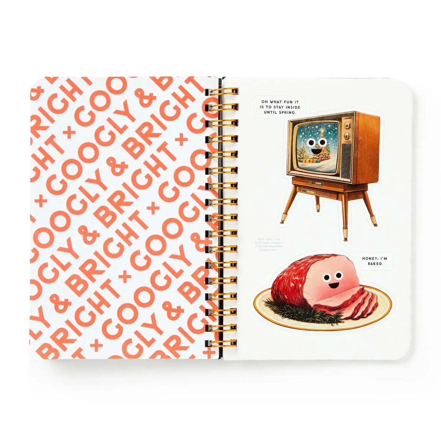 Chronicle - Sticker Book Googly & Bright (Brass Monkey)